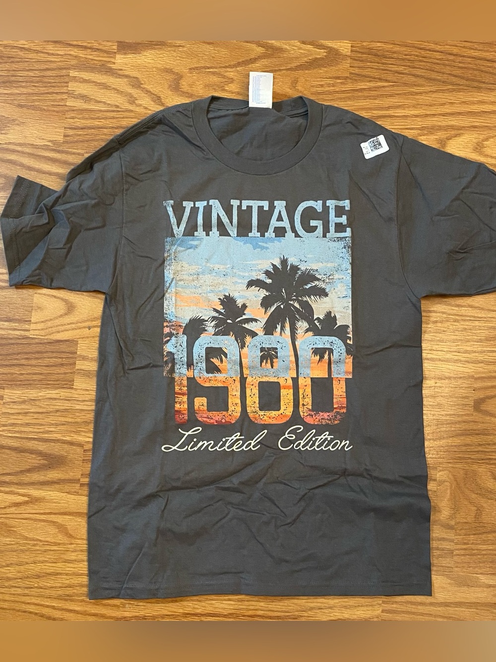 Vintage 1980 tshirt and happy birthday card